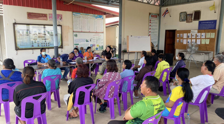 วันที่ 21 กุมภาพันธ์ 2568 นายชัยรัตน์ กิตติหิรัญวัฒน์ นายกเทศมนตรีตำบลตลาดแค มอบหมายให้เจ้าหน้าที่เทศบาลตำบลตลาดแค ลงพื้นที่้ร่วมจัดทำแผนชุมชน/ทบทวนแผนชุมชน ครั้งที่ 1/2568 ชุมชนสระแทด และชุมชนตะขบ